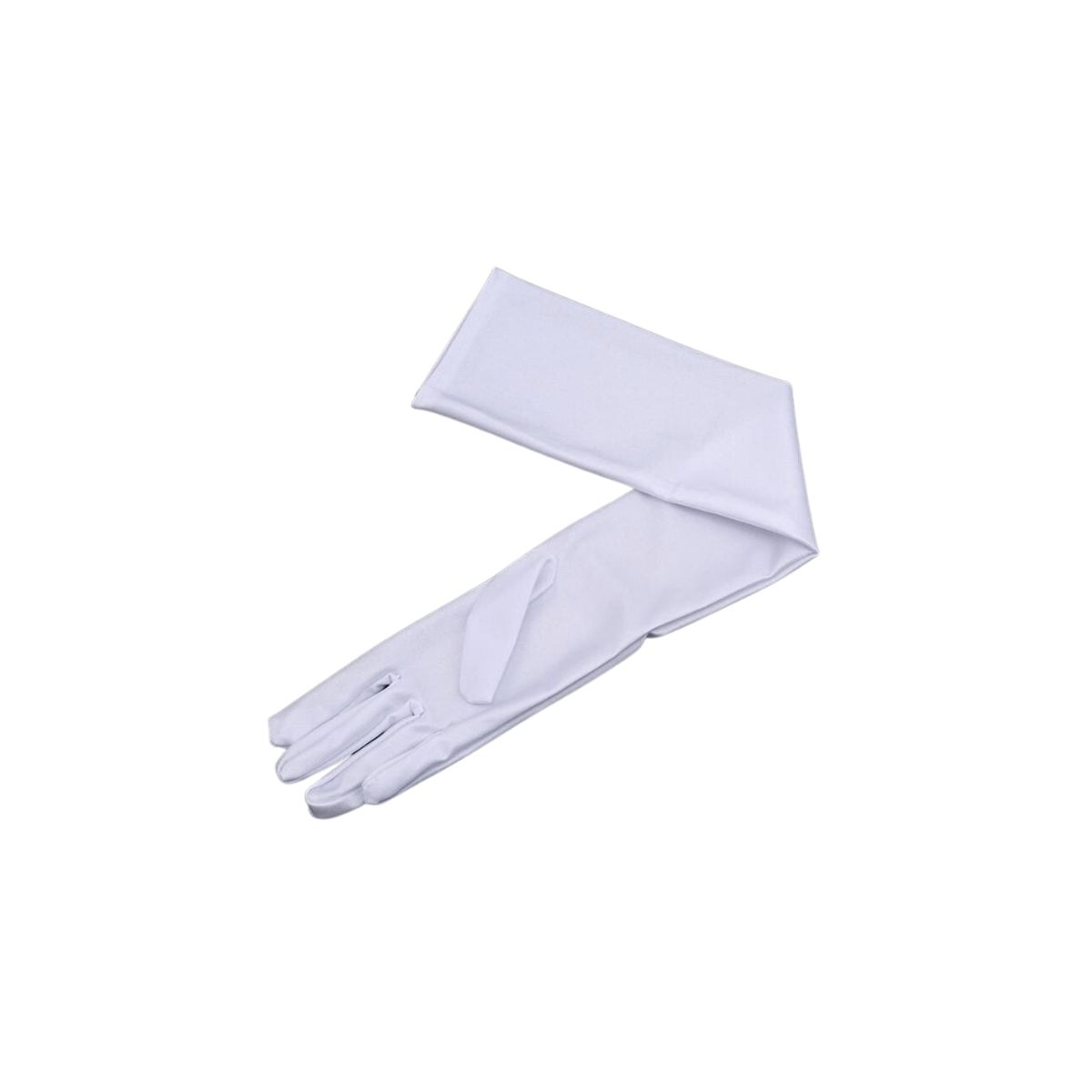 GENERICO - Guantes Largos Cosplay Disfraz Halloween 45cm Blanco