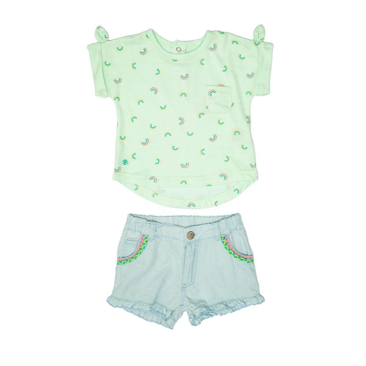 PILLIN - Conjunto Bebé Niña Menta Pillin PILLIN