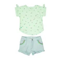 PILLIN - Conjunto Bebé Niña Menta