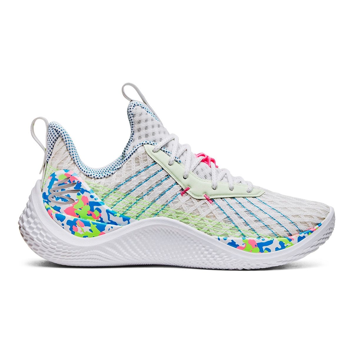 UNDER ARMOUR - Zapato Basket Unisex Curry 10 Splash Part Blanco UNDER ARMOUR