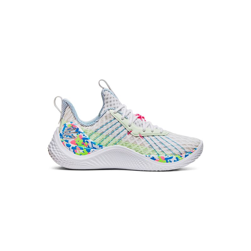 UNDER ARMOUR - Zapato Basket Unisex Curry 10 Splash Part Blanco UNDER ARMOUR