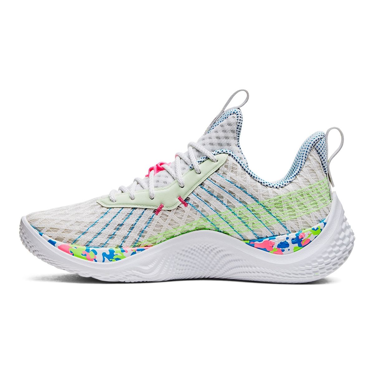 UNDER ARMOUR - Zapato Basket Unisex Curry 10 Splash Part Blanco UNDER ARMOUR