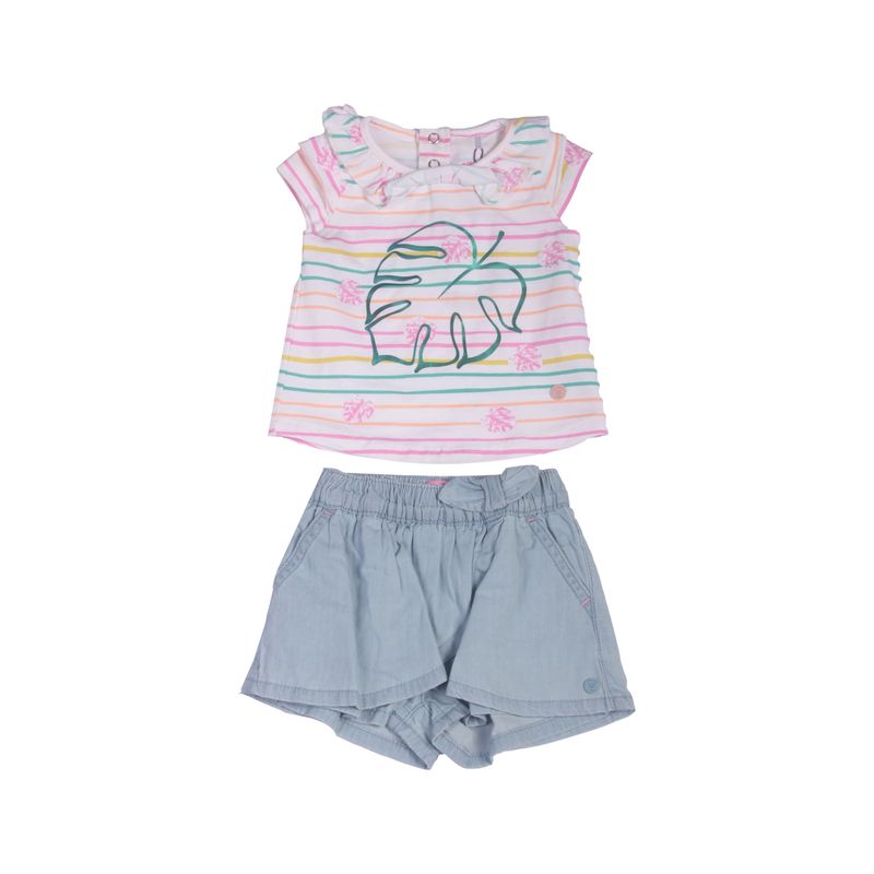 PILLIN - Conjunto Bebe Niña Blanco Pillin PILLIN