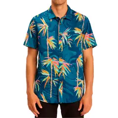 BILLABONG - Camisa M/C Hombre Sundays Floral Azul