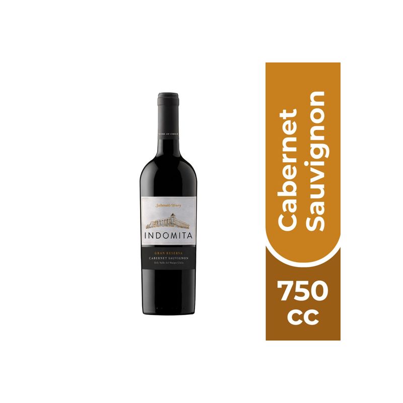 INDOMITA - Vino Indómita Gran Reserva Cabernet Sauvignon Botella 750cc INDOMITA