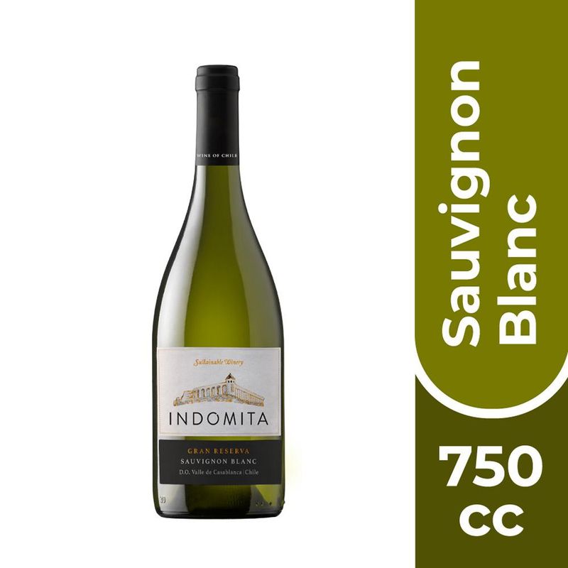 INDOMITA - Vino Indómita Gran Reserva Sauvignon Blanc Botella 750cc INDOMITA