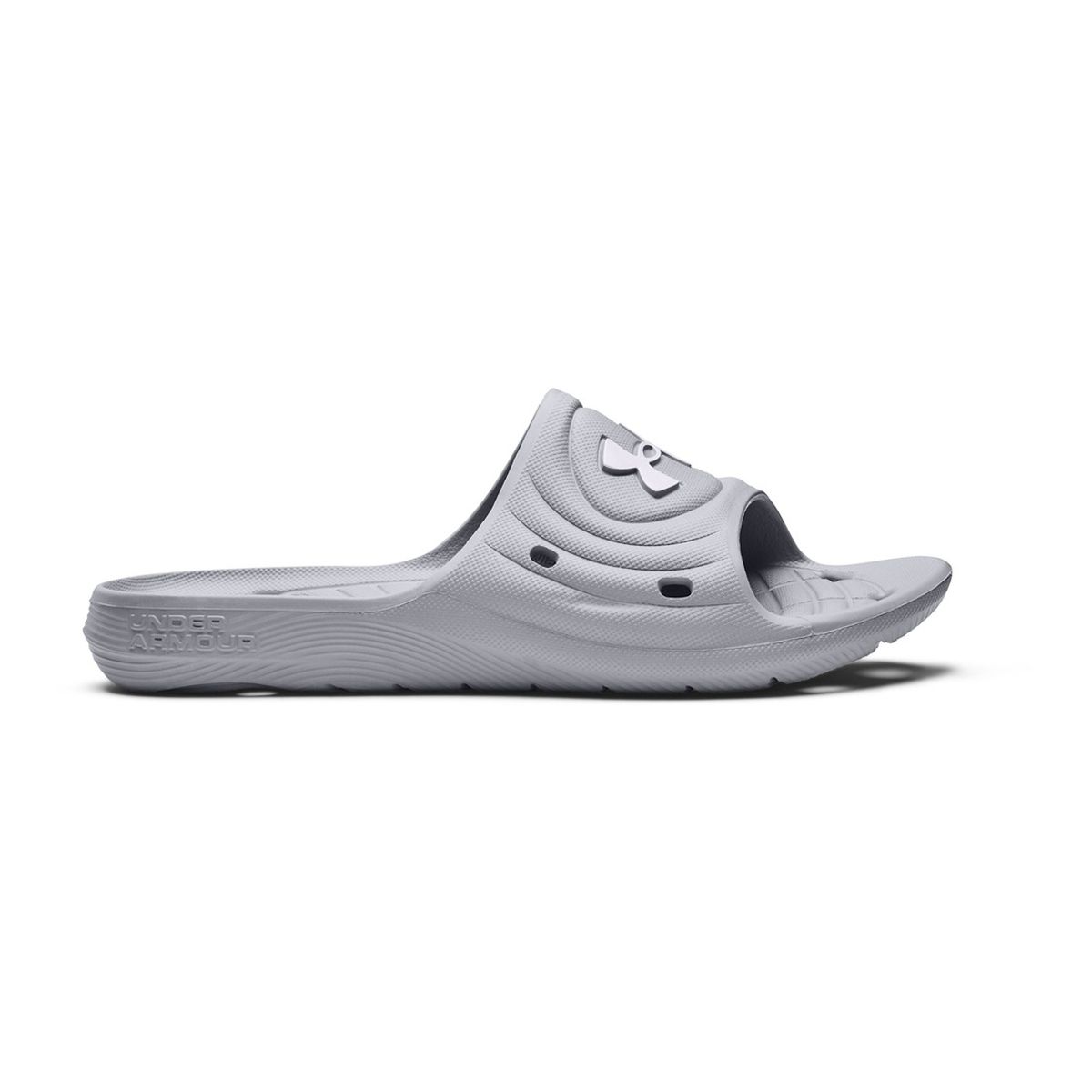 UNDER ARMOUR - Sandalia UA Locker IV para hombre Gris UNDER ARMOUR