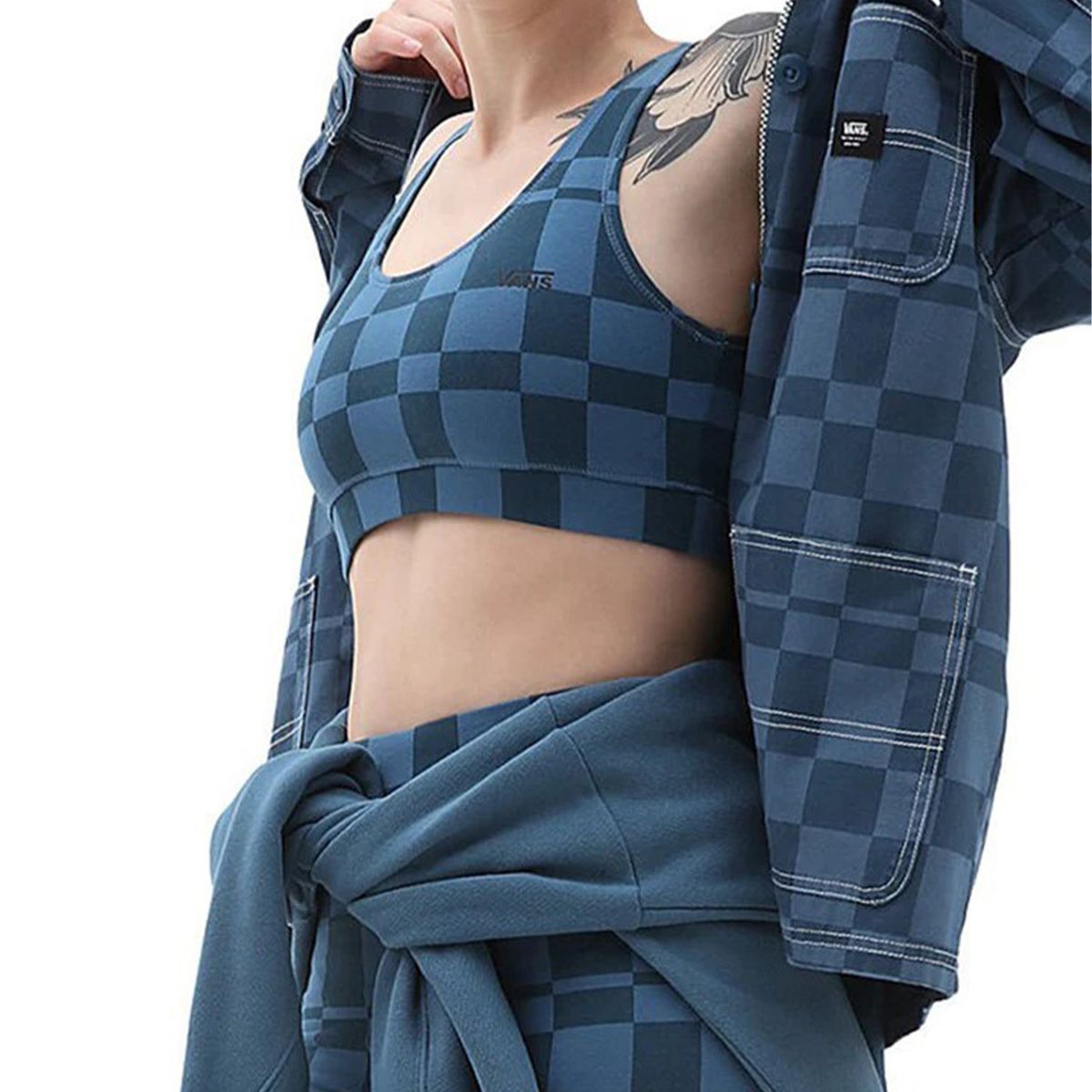 VANS - Polera Sin Mangas Wm Flying V Print Br Azul Mujer VANS