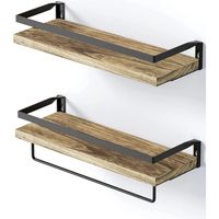 Repisas Minimalistas De Madera Modernas X2 Estantes