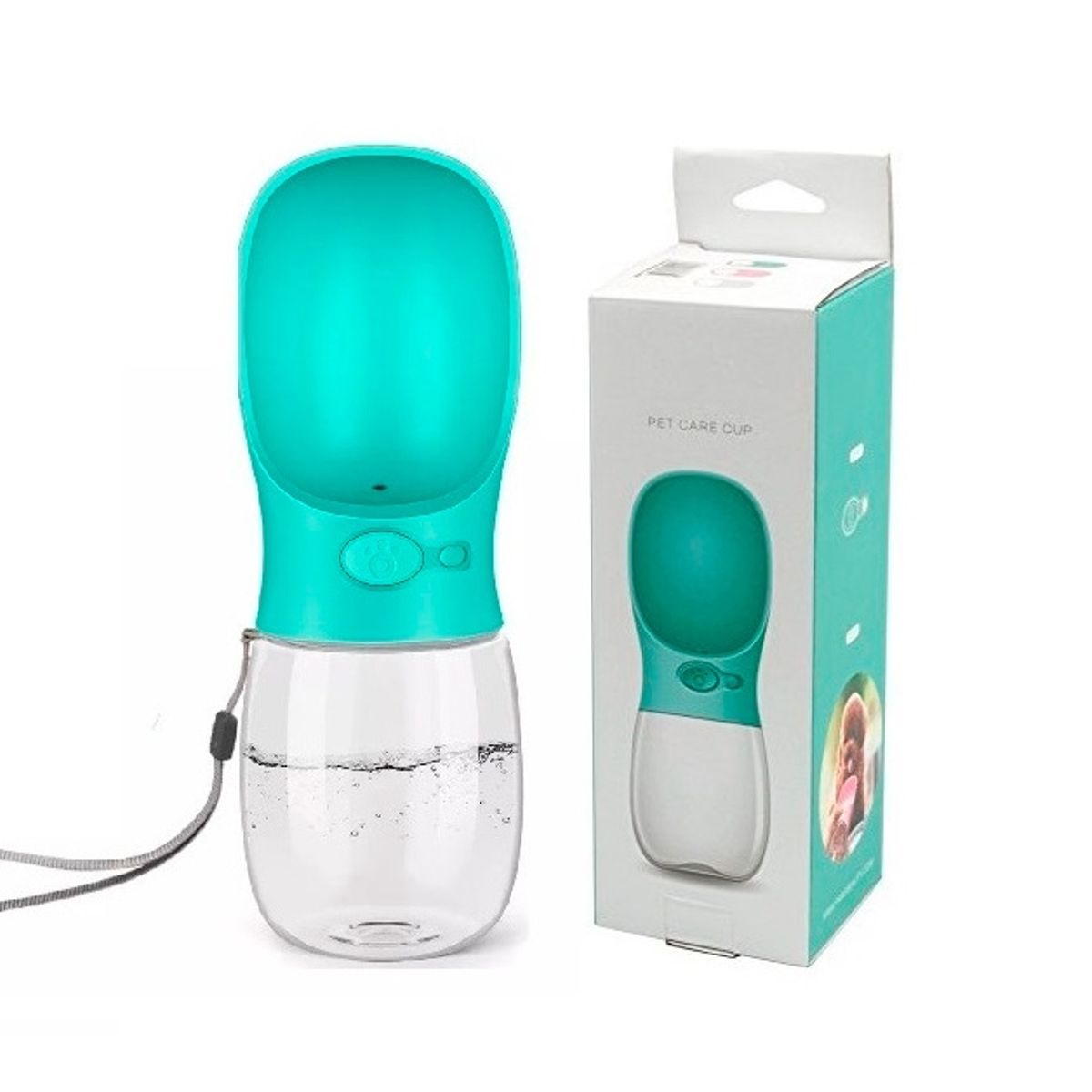 GENERICO - Botella De Agua Portátil Para Mascotas, Viajes Paseos 350 Ml