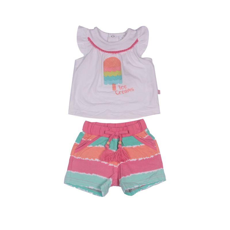 PILLIN - Conjunto Bebe Niña Blanco Pillin PILLIN