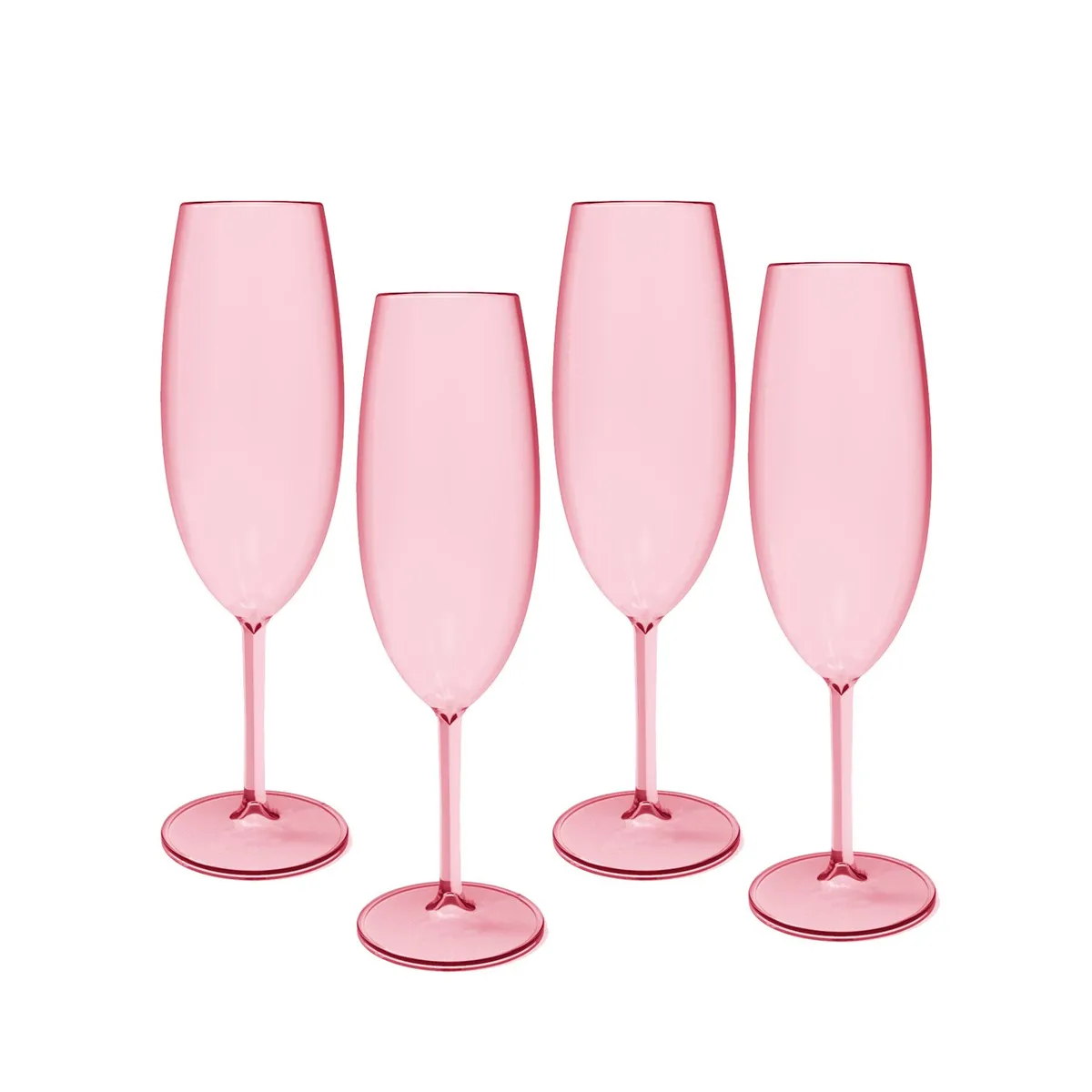 OU - Pack 4 Copas Champagne Rosadas 280 Ml OU