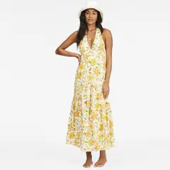 BILLABONG - Vestido Feelin Retro J Wvdr Amarillo Mujer