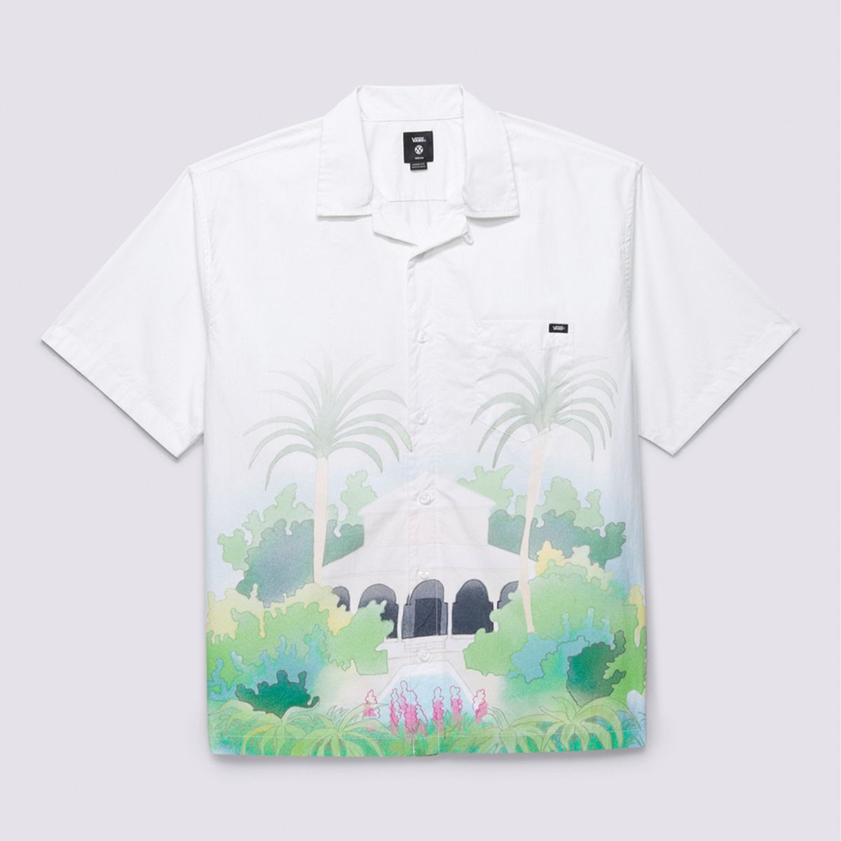 VANS - Polera Manga Corta Holiday Ss Shirt Blanco Hombre VANS