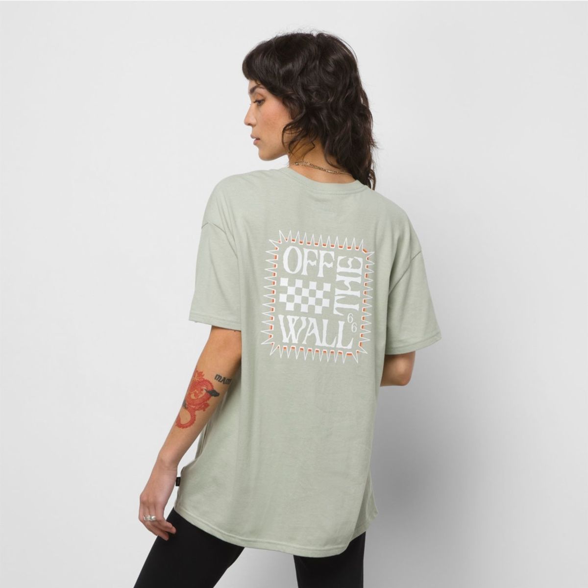 VANS - Polera Manga Corta Ronzalez Verde Mujer VANS