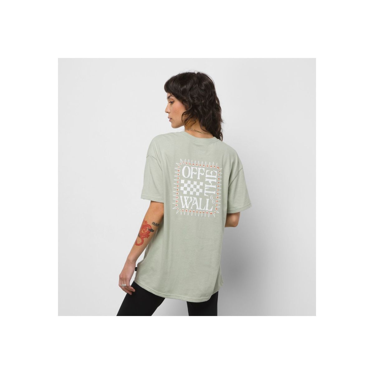 VANS - Polera Manga Corta Ronzalez Verde Mujer VANS