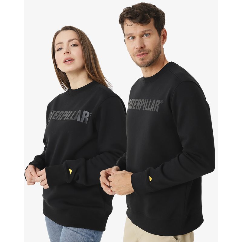 CAT - Polerón Caterpillar Logo Cre Negro Unisex CAT.
