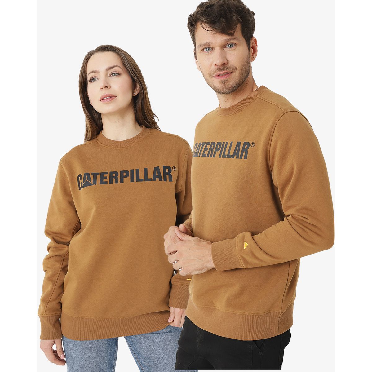 CAT - Polerón Caterpillar Logo Cre Café Unisex CAT