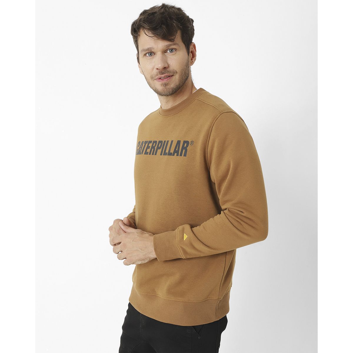 CAT - Polerón Caterpillar Logo Cre Café Unisex CAT