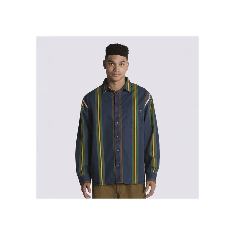 VANS - Polera Manga Larga Kane Ls Shirt Azul Hombre VANS