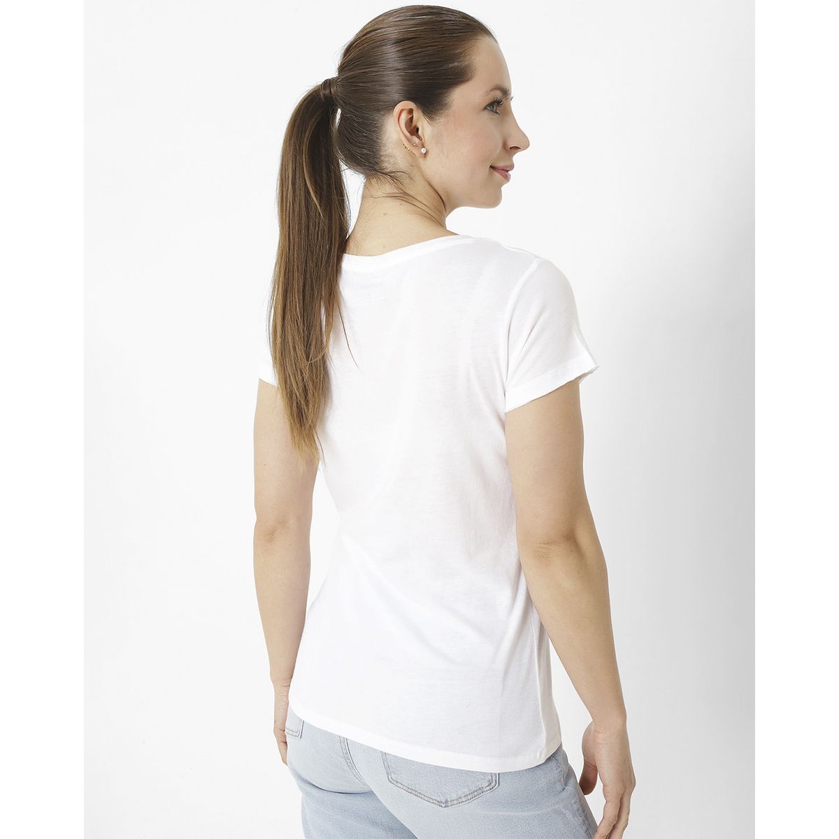 CAT - Polera M/C Rooted In Tradition Blanco Mujer CAT