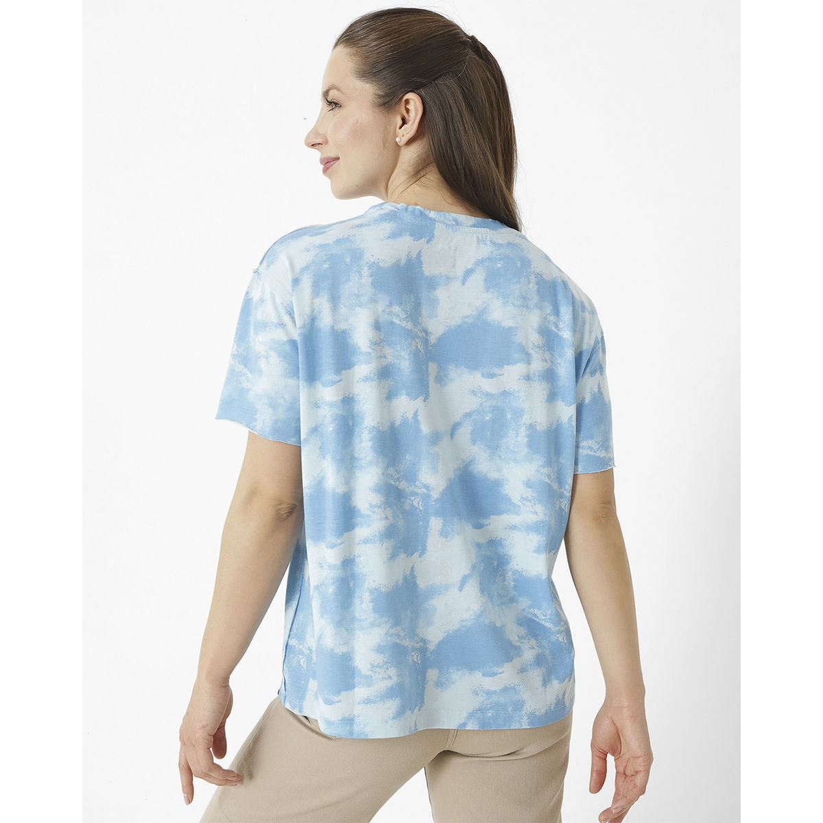 CAT - Polera M/C W Ez Tie Dye Tee Azul Cielo Mujer CAT