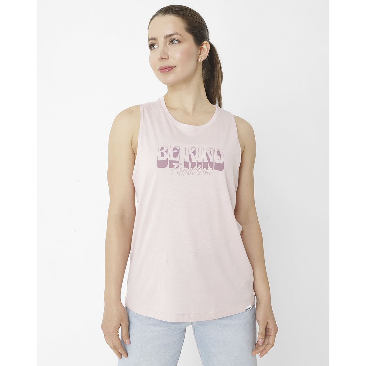 CAT - Polera M/C W Graphic Tank Morado Mujer CAT