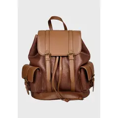 EDA MANZINI - Mochila Megan Taupe