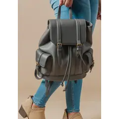 EDA MANZINI - Mochila Megan Gris