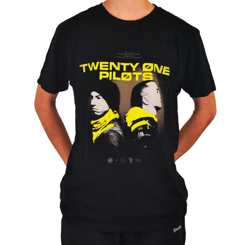 ROCK OFF OFFICIALLY LICENSED PRODUCTS - Polera original Twenty One Pilots con diseño Back To Back