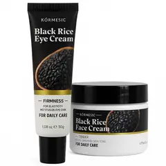 GENERICO - Dúo Black Rice Essenc Crema Facial &Contorno de Ojos Piel de Porcelana