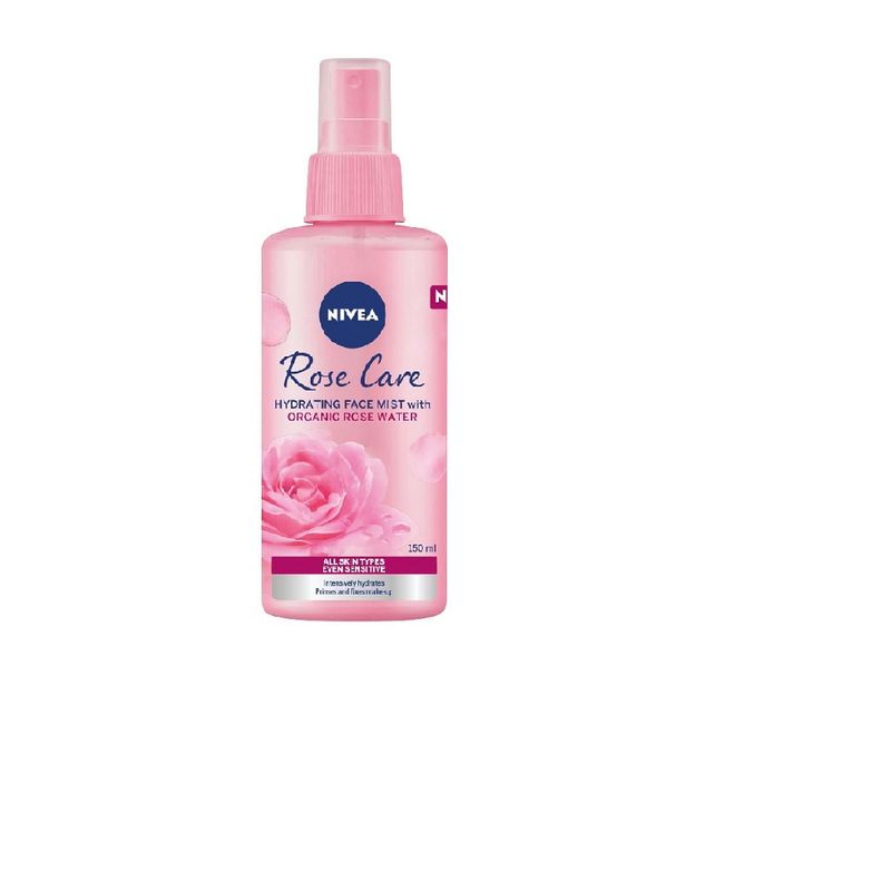 NIVEA - NIVEA ROSE CARE MIST FACIAL HIDRATANTE CON AGUA DE ROSAS ORGANICA  150ML.