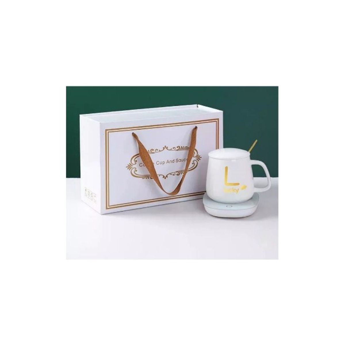 GENERICO - Pack 2 Taza Calentador Eléctrico Para Bebidas calientes Blanca