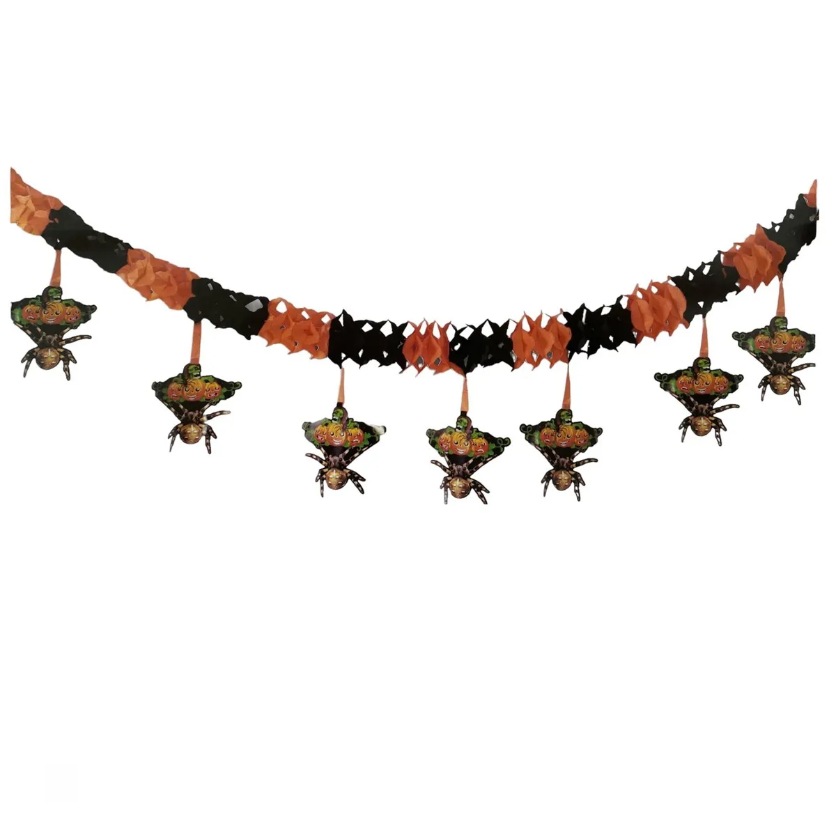 GENERICO - Guirnalda Decorativa Halloween Calabaza Fiesta Decoración 3m