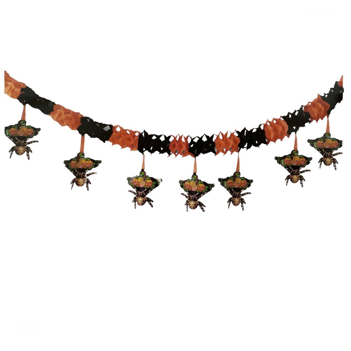 GENERICO - Guirnalda Decorativa Halloween Calabaza Fiesta Decoración 3m