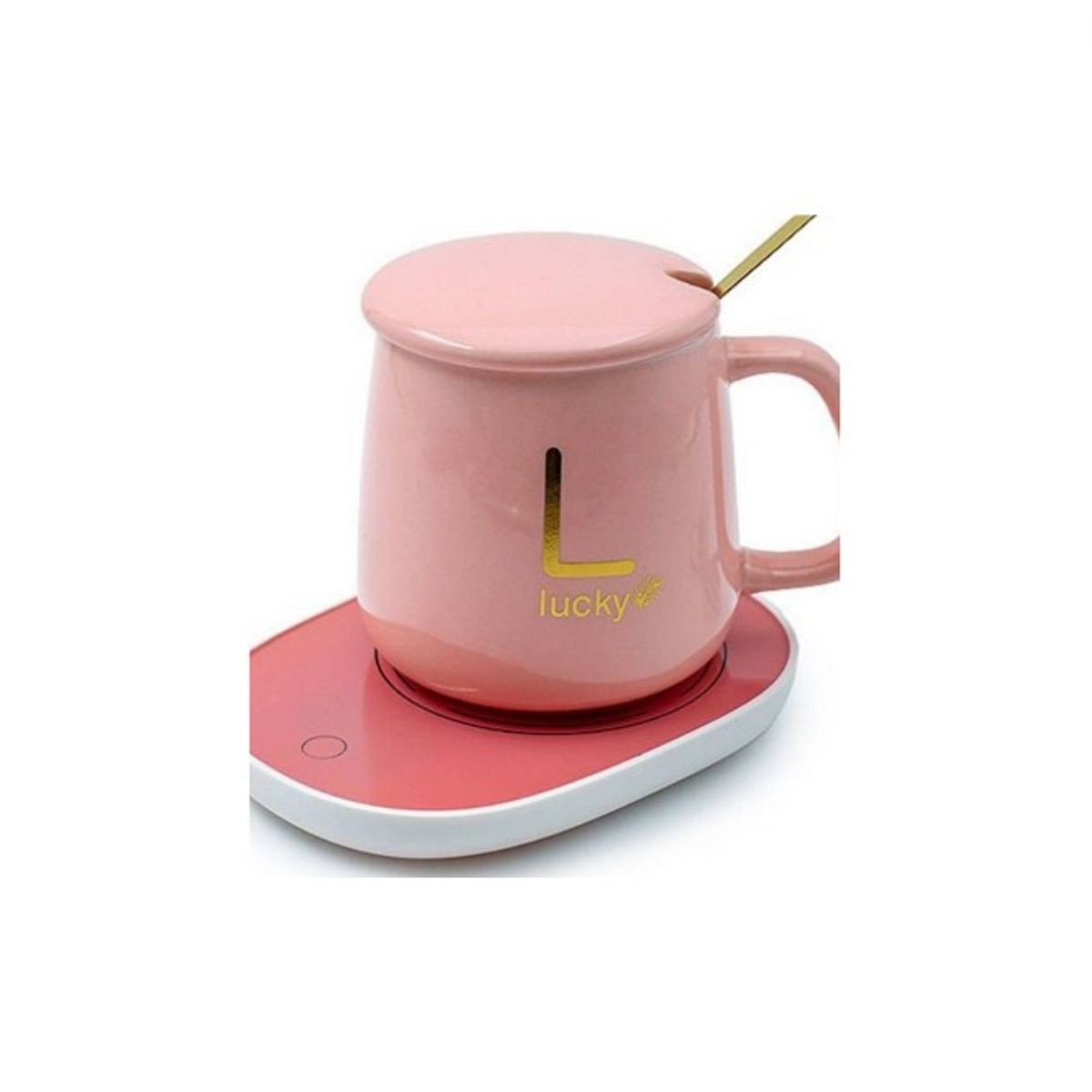 GENERICO - Pack 2 Taza Calentador Eléctrico Para Bebidas calientes Rosada