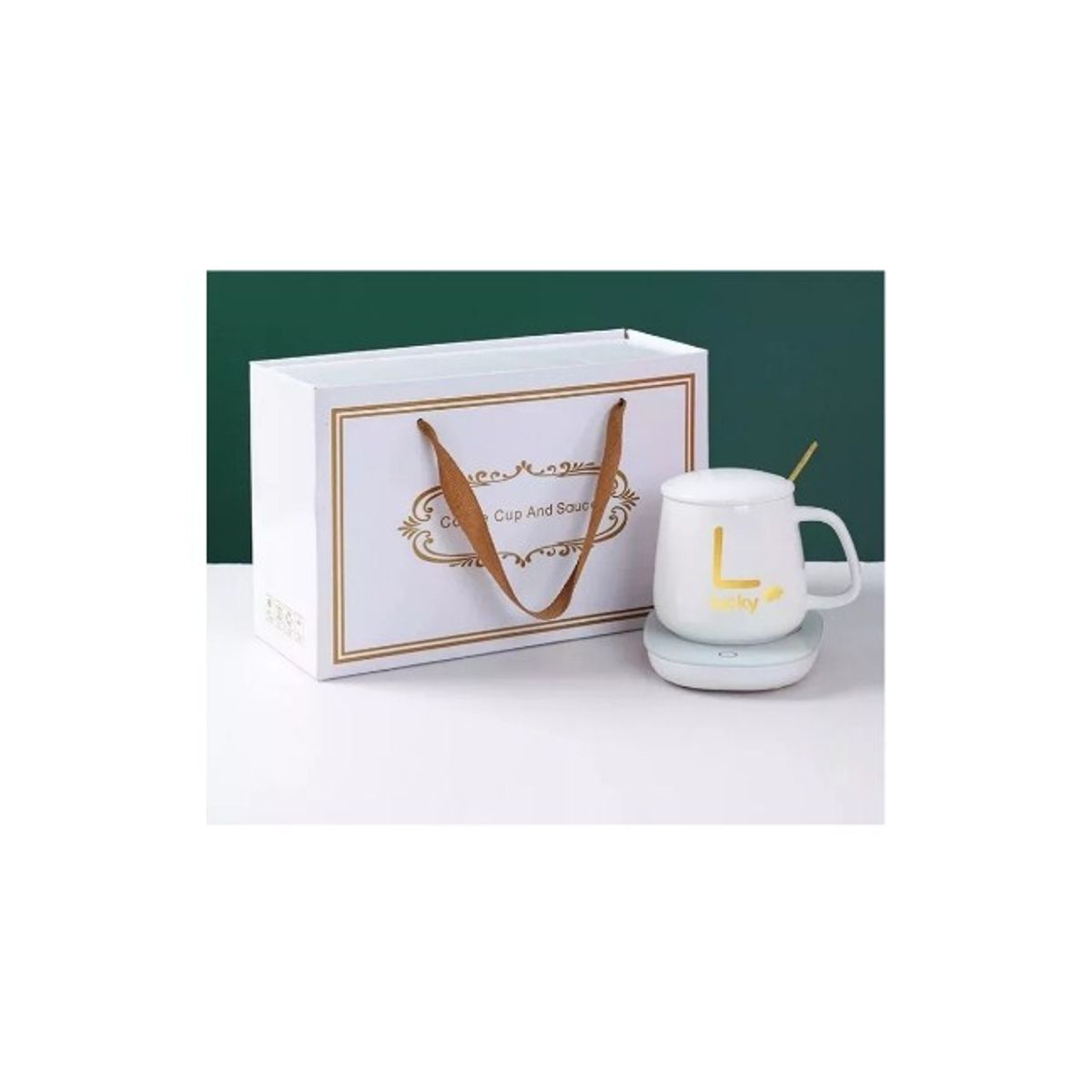 GENERICO - Pack 3 Taza Calentador Eléctrico Para Bebidas calientes Blanca