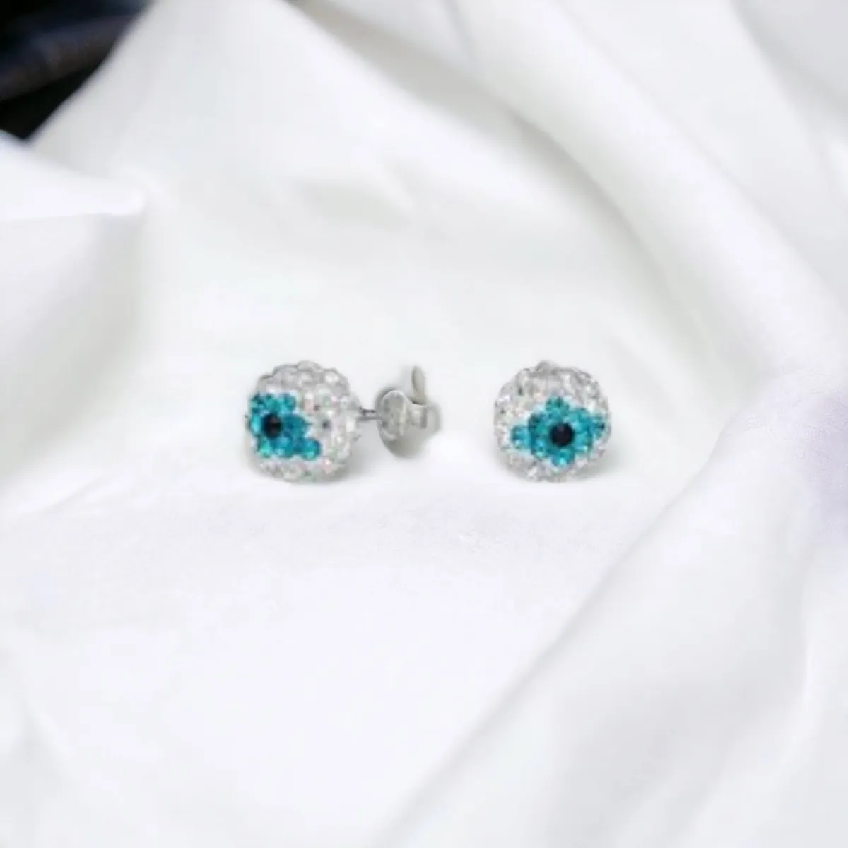 GENERICO - Aros de Plata Strass Multicolor