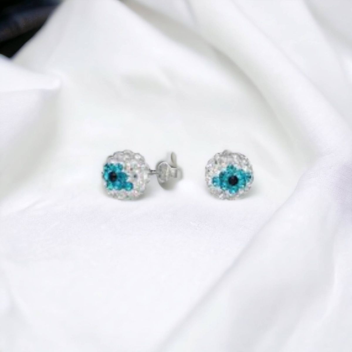 GENERICO - Aros de Plata Strass Multicolor