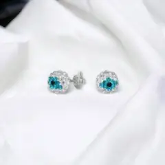 GENERICO - Aros de Plata Strass Multicolor