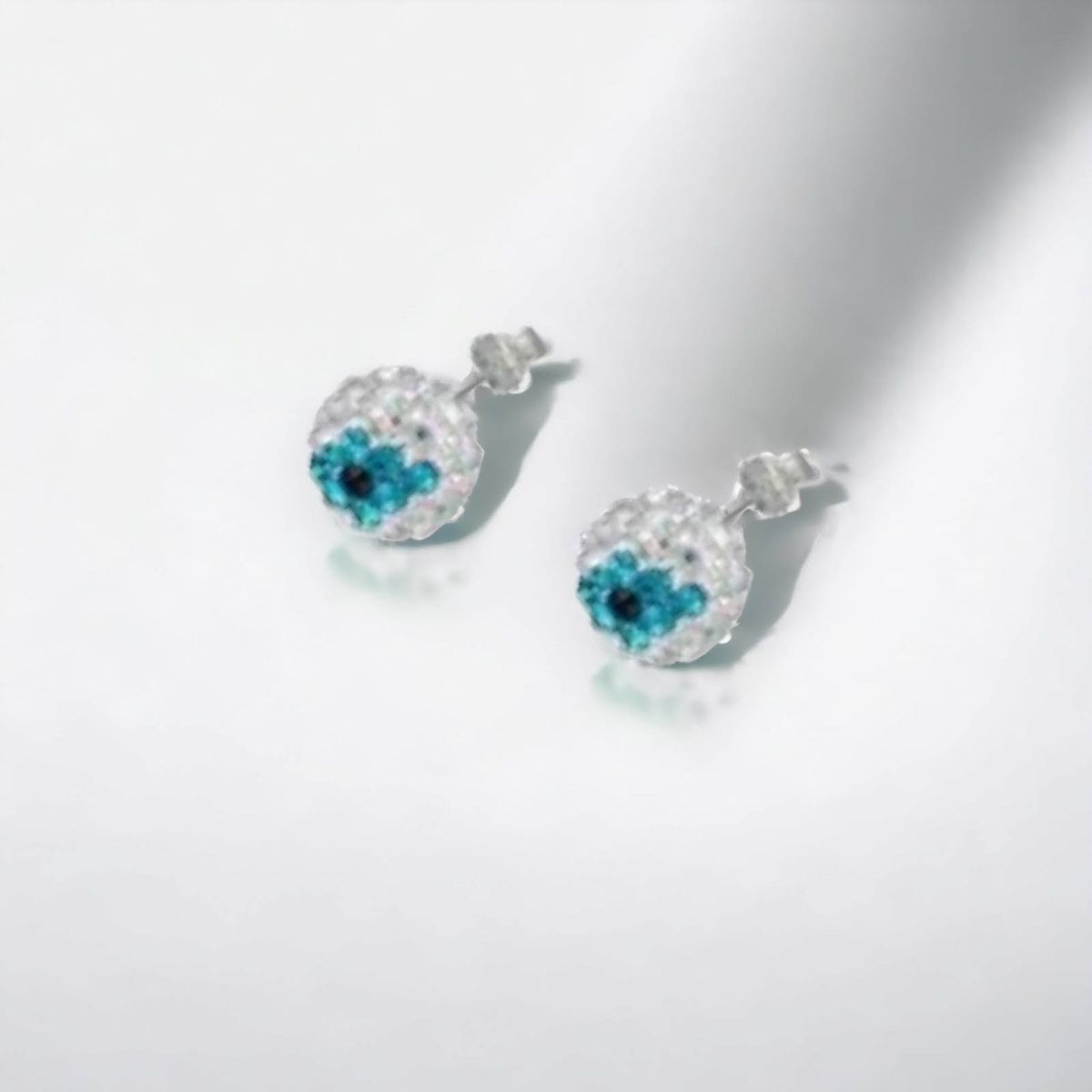 GENERICO - Aros de Plata Strass Multicolor