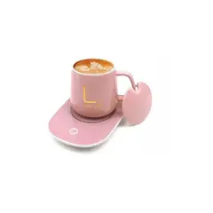GENERICO - Pack 3 Taza Calentador Eléctrico Para Bebidas calientes Rosada