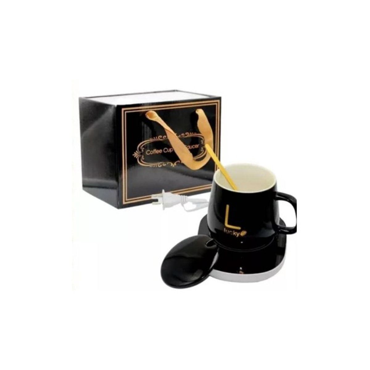 GENERICO - Taza Calentador Eléctrico Para Bebidas calientes Negra