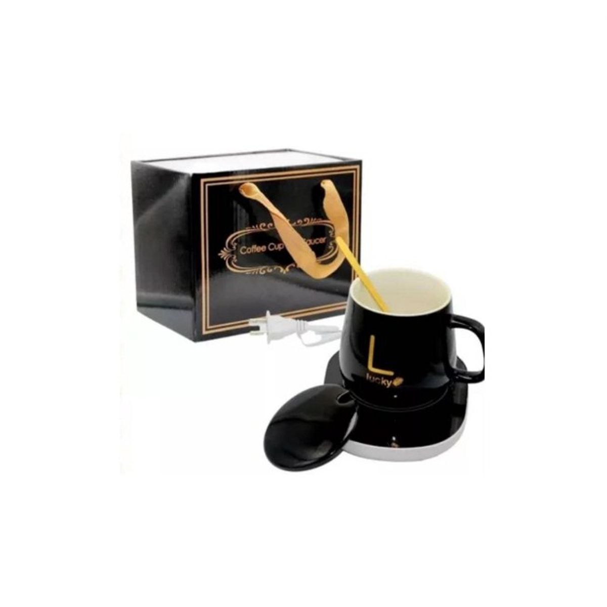 GENERICO - Taza Calentador Eléctrico Para Bebidas calientes Negra