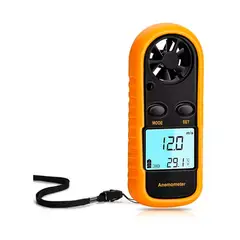 GENERICO - Anemómetro Y Termómetro Medidor Velocidad Del Viento