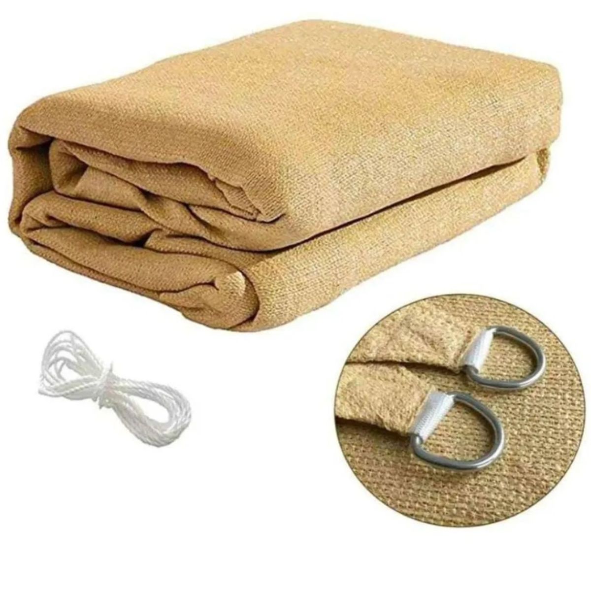 GENERICO - Toldos vela Cuadrado 3x3 Ideal para la proteccion UV