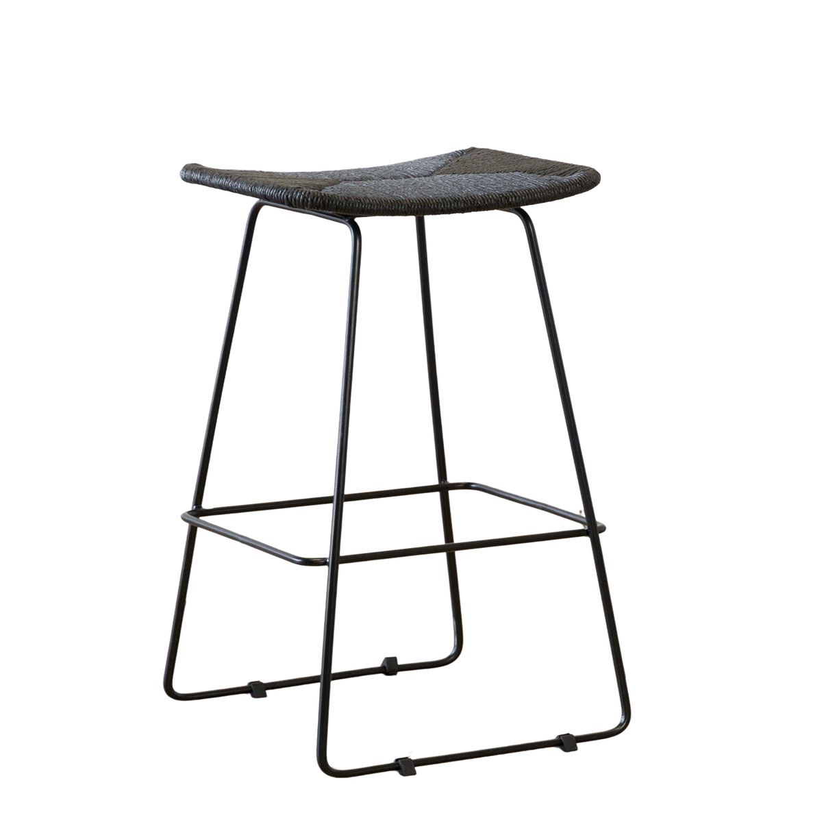 AMOBLE - Taburete Mattin Alto Negro Amoblé