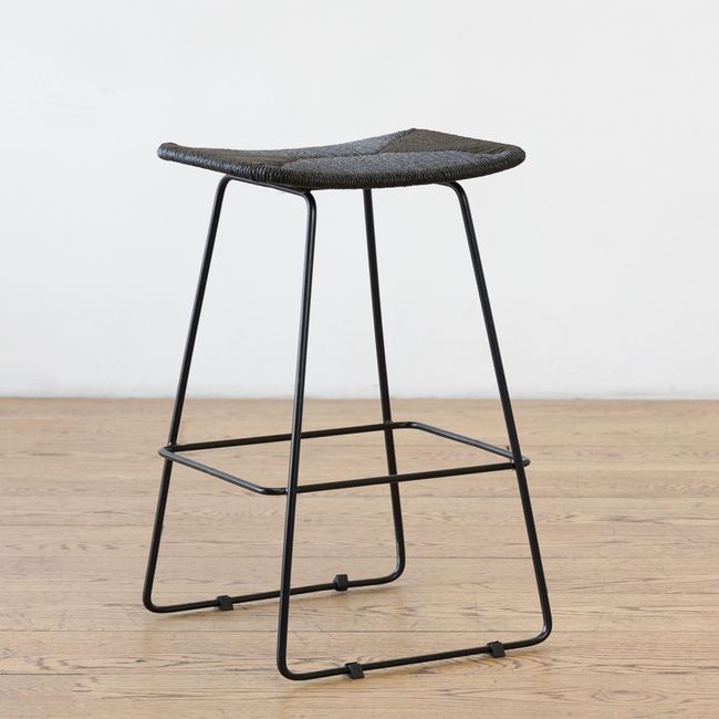 AMOBLE - Taburete Mattin Alto Negro Amoblé