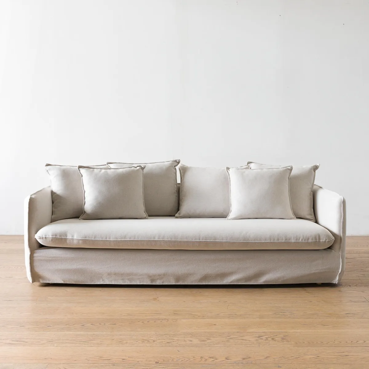 AMOBLE - Sofa Jacinta Beige 240  H Amoblé