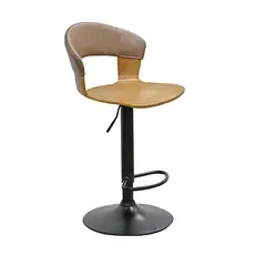 MSA MUEBLES SANTA ANA - TABURETE CON RESPALDO ILLINOIS